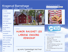 Tablet Screenshot of kragerud-barnehage.no